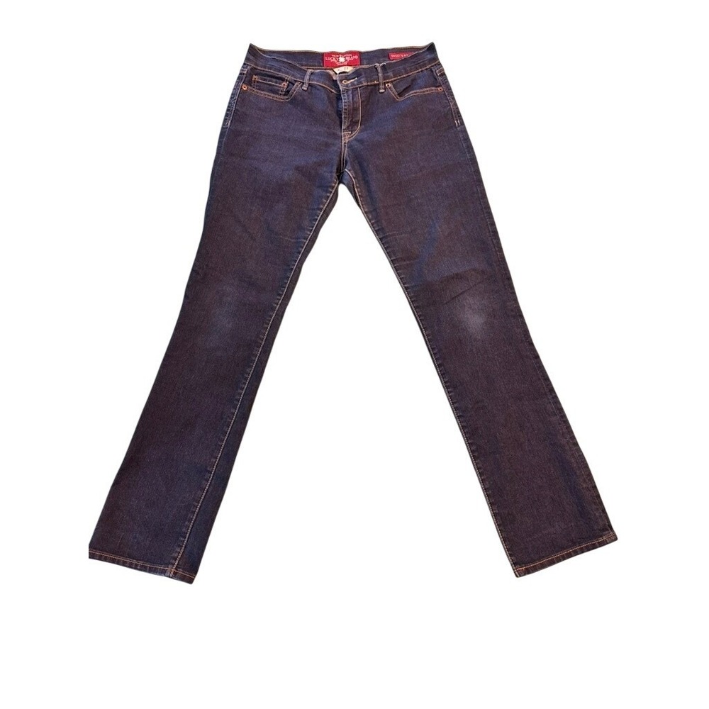 Lucky Brand Sweet N Straight Ankle Jeans Dark Wash Blue Denim‎ Size 4/27